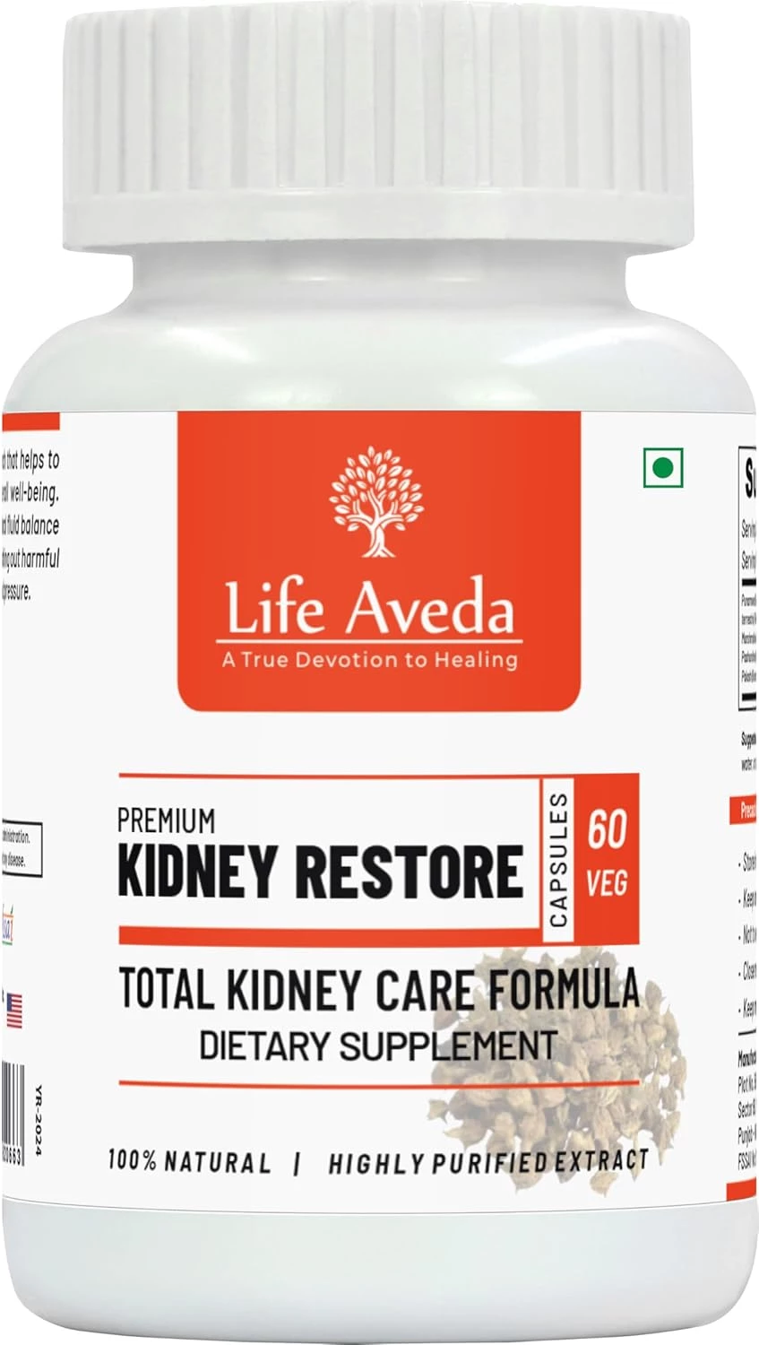 Life Aveda Premium Kidney Restore Veg Capsule, 240 g-1.webp